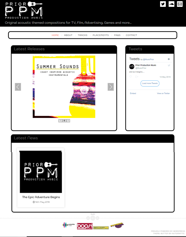 New PPM Website is Alive! - Prior Production Music